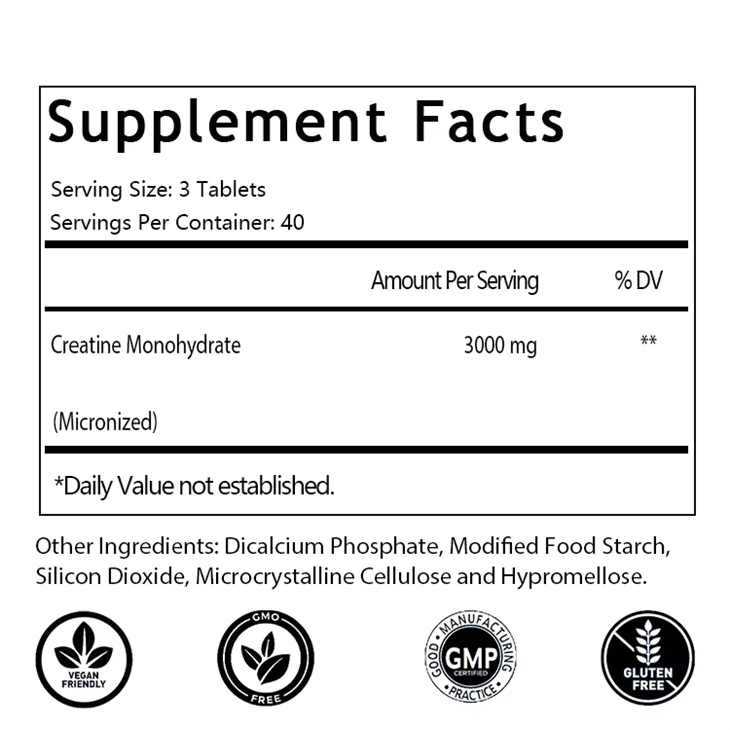 Creatine Monohydrate Tablets4